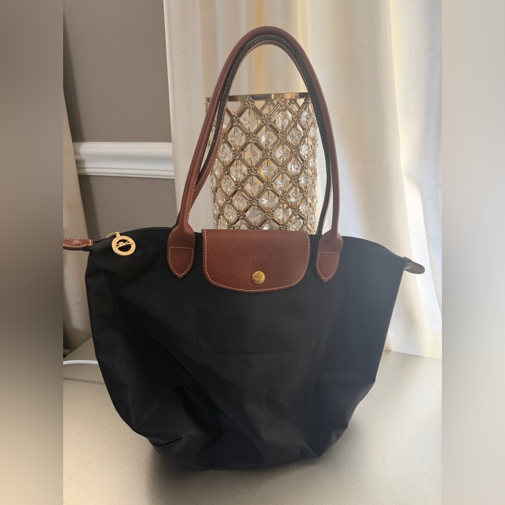 Longchamp Le Pliage Black Tote Bag